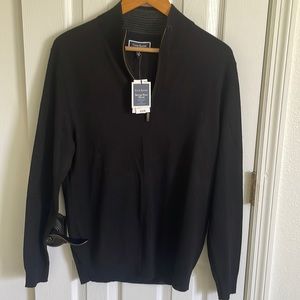 Club Room Men merino wool blend-S-new with tag- long sleeve- lightweight sweater